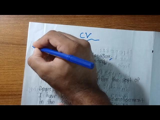 How to Write a CV in SSC & HSC Exam