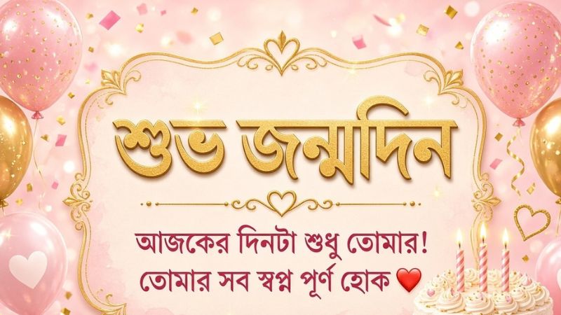 birthday caption bangla