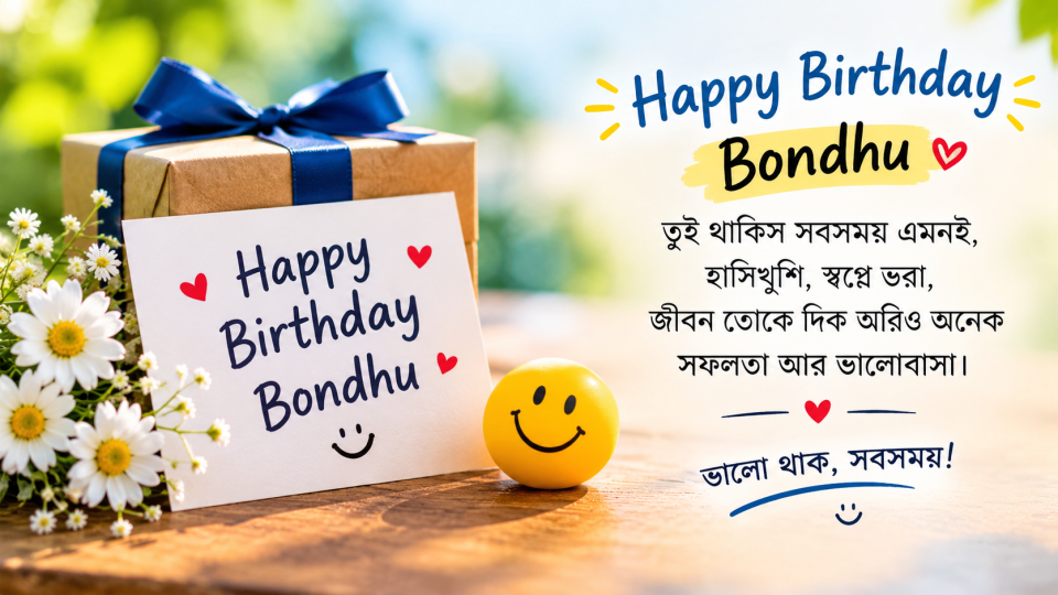 happy birthday bondhu